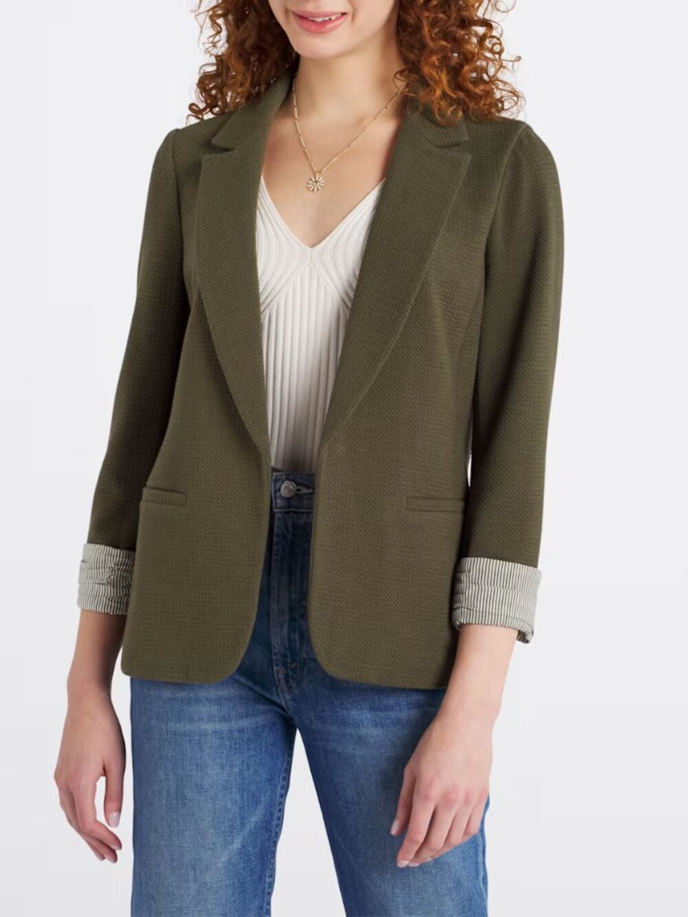 Skies Are Blue - Textured Knit Blazer